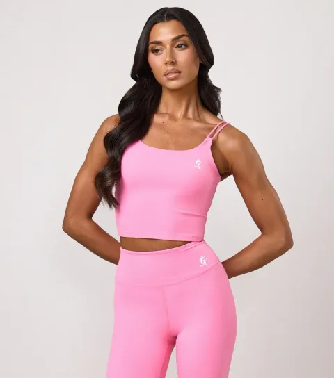 Women's Bright Pink 365 Logo Print Tank Top