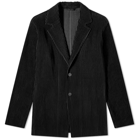 Pleated Single Breasted Jacket