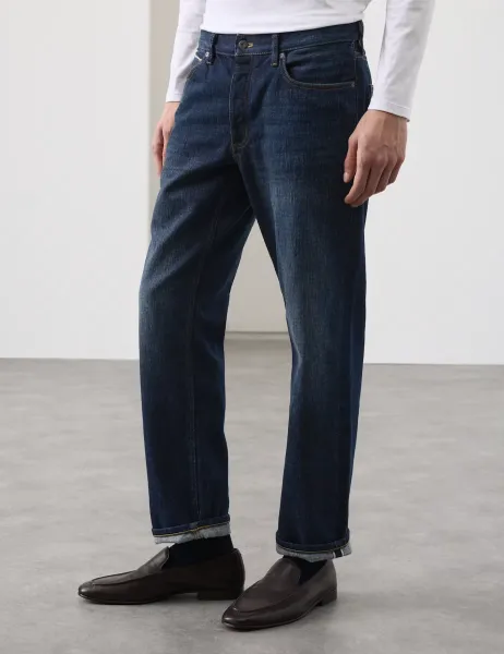 Autograph Straight Fit Heavyweight Selvedge Jeans Indigo