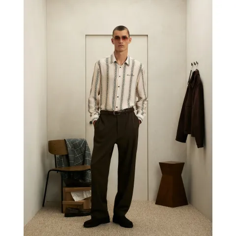 River Island Regular Fit Chain Print Shirt
