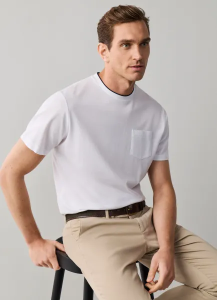 Classic Fit Mercerised Pique T-Shirt