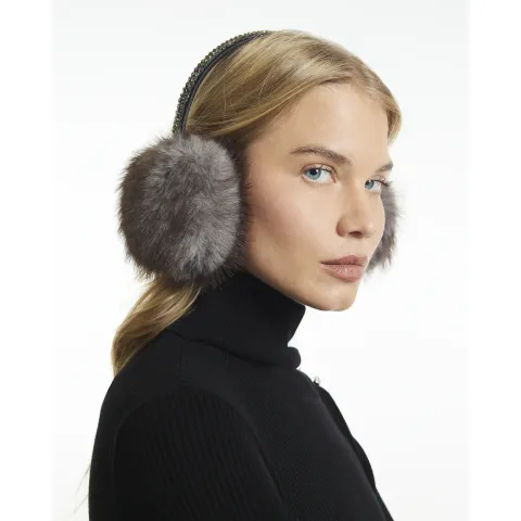 River Island Faux Fur Embellished Earmuffs