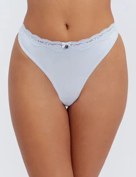 Boux Avenue Softest Ever Thong Blue