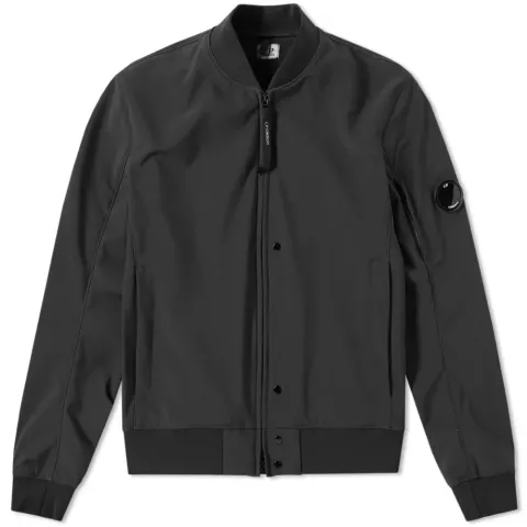 Shell Arm Lens Bomber Jacket