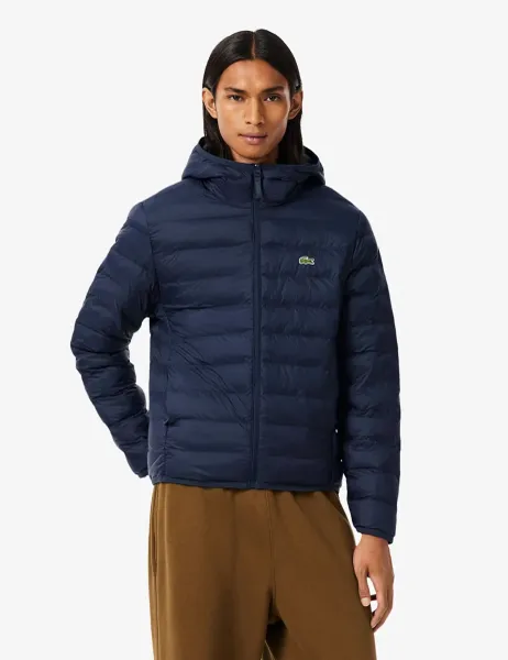 Lacoste Lightweight Water-Repellent Jacket Navy