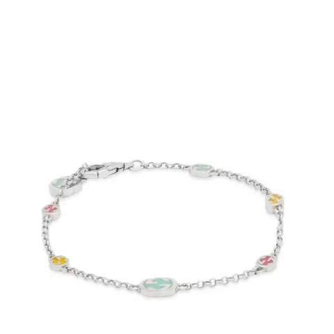 Gucci Interlocking G Coloured Enamel Bracelet