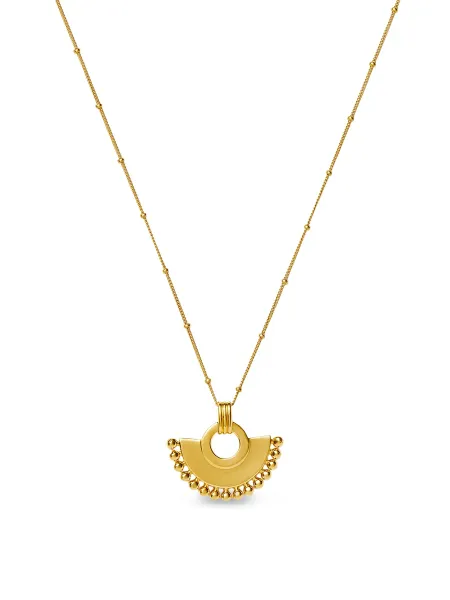 Missoma Zenyu Fan Pendant Necklace 18kt gold
