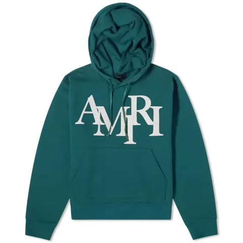 Staggered Logo Hoodie