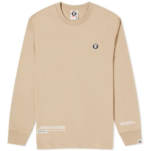 AAPE Now Silicon Badge Long Sleeve T-Shirt