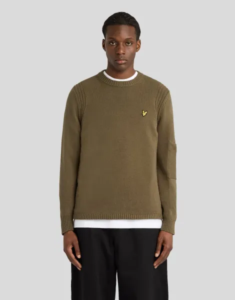 Lyle & Scott Rib Detail Crew Neck Jumper
