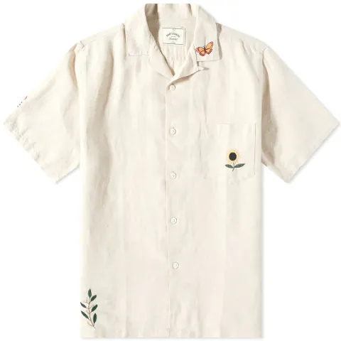 Spring Embroidered Vacation Shirt