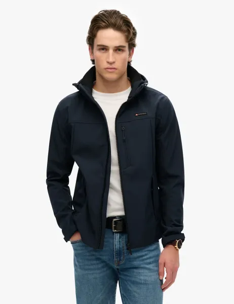 Superdry & Co Hooded Sports Jacket Navy