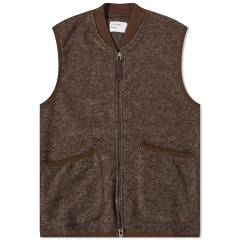 Wool Fleece Zip Waistcoat