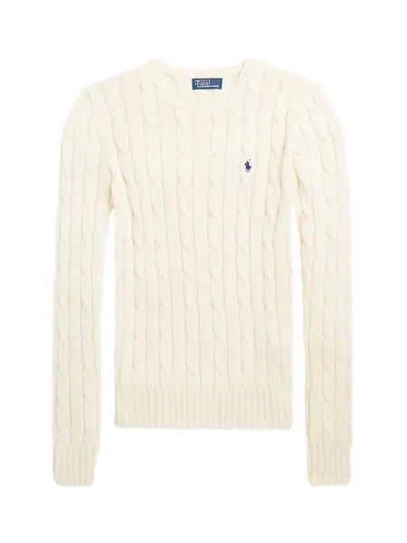 Wool-Cashmere Crewneck Jumper White
