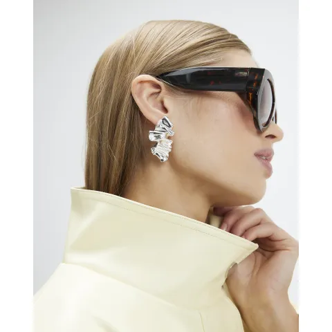 River Island Molten Stud Earrings