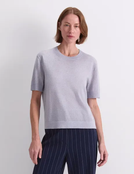 Sportscraft Pure Wool T-Shirt Grey