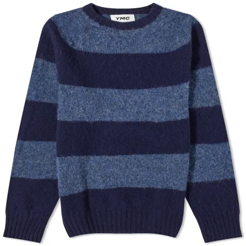 Suedehead Stripe Crew Knit