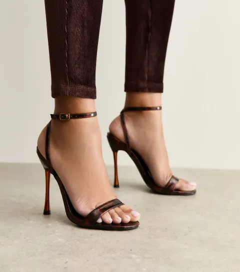 Women's Brown Soho Tortoise Shell Stiletto Court Shoes