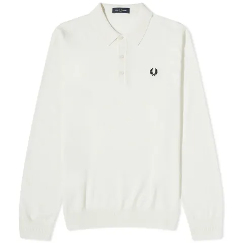 Long Sleeve Knit Polo