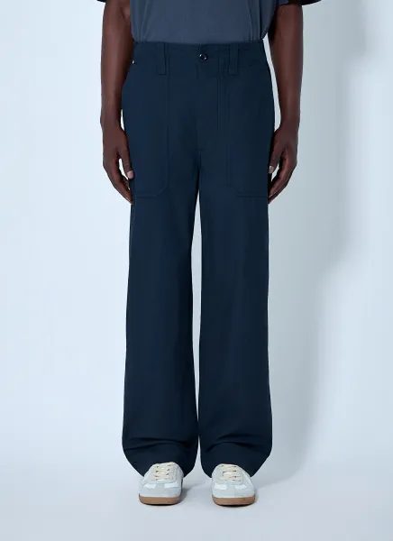 Wide-Leg Utility Trousers