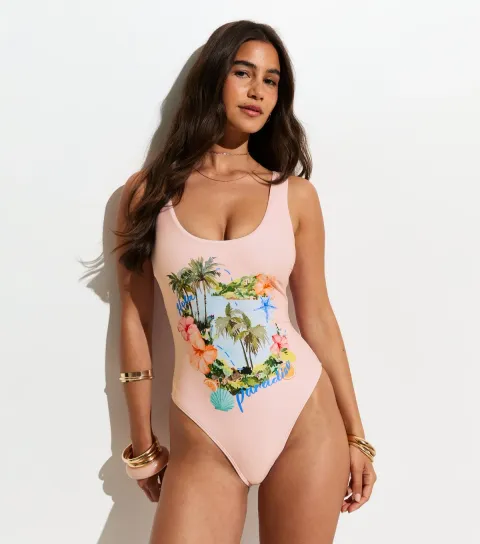 Women's Light Pink Hola Paradise Swimsuit