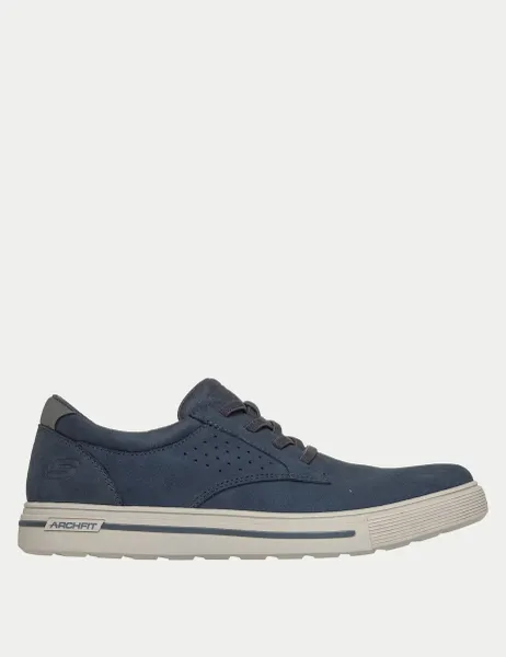 Skechers Solano Rey Arch Fit Suede Walking Shoes Navy