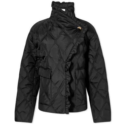 Ripstop Quilt Frill Edge Jacket