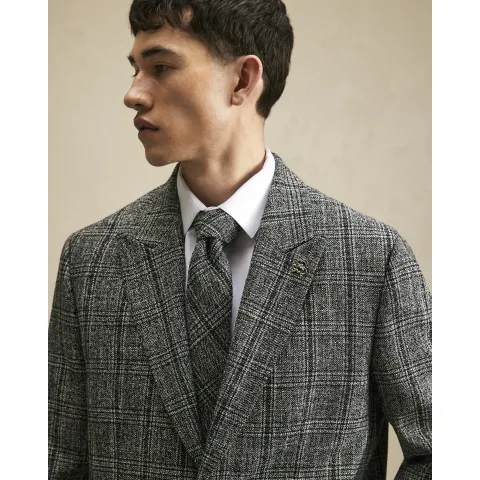 River Island Monochrome Check Tie
