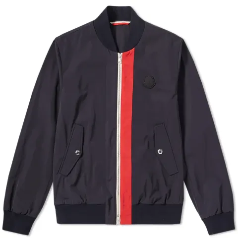 Tricolour Placket Joey Bomber Jacket