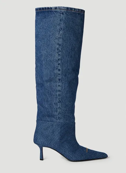 Viola Slouch Denim Boots