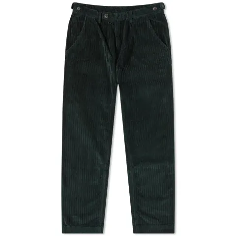 Variegated Cord Pleated Trouser