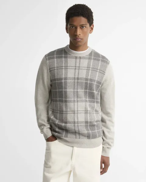Mineral Tartan Crew Neck Jumper