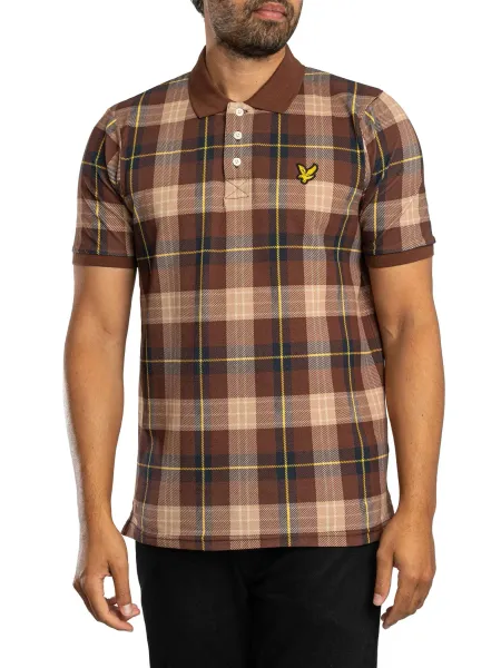 Lyle & Scott All Over Tartan Polo Shirt