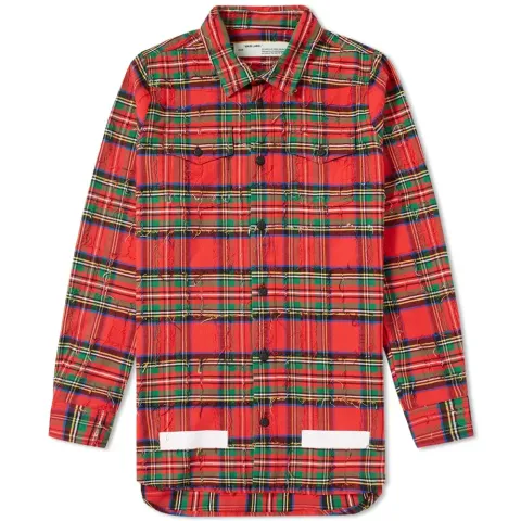 Distressed Tartan Shirt