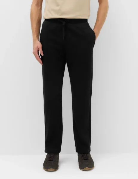Marks & Spencer Cotton Rich Straight Leg Joggers Black