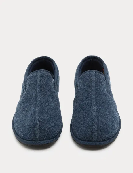 Marks & Spencer Fleece Lined Lounge Slippers Navy