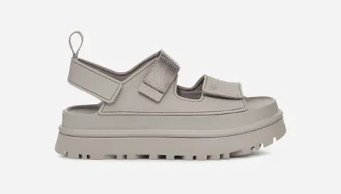 GoldenGlow Sandal for Women, Polyurethane/Polyester