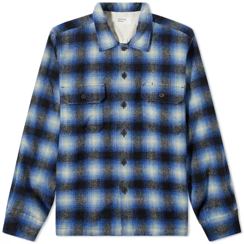 Wool Plaid Utility Shirt