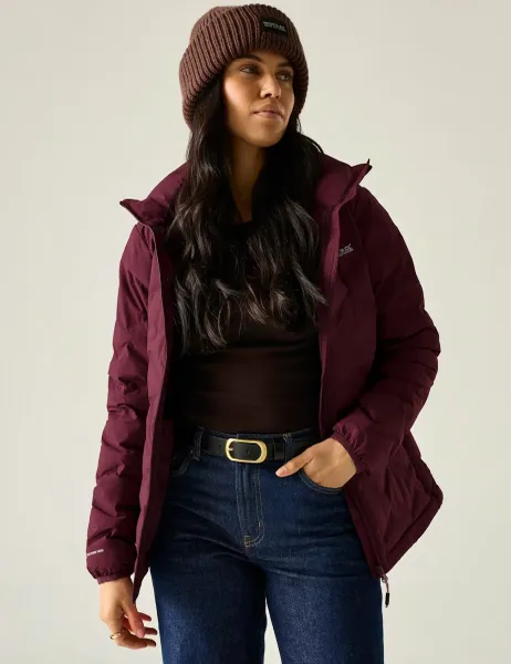 Regatta Deyla Water Repellent Hooded Quilted Jacket Purple