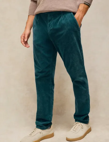 White Stuff Regular Fit Corduroy Trousers Dark Teal