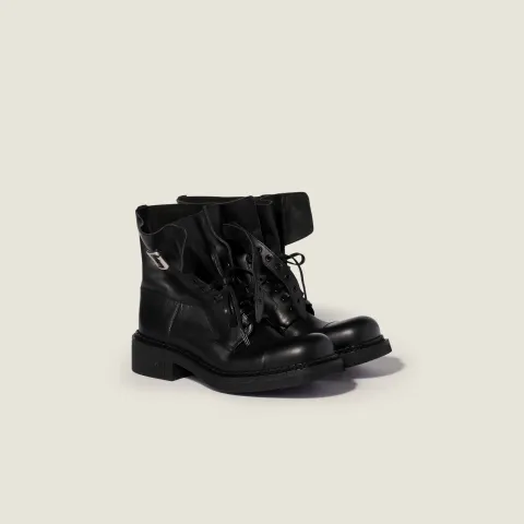 Leather booties
