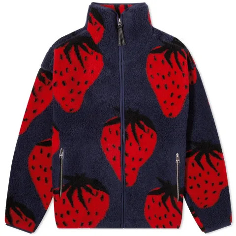 Fluffy Fleece Zip Front Jacket