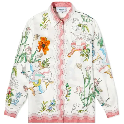 Printed Classic Silk Shirt
