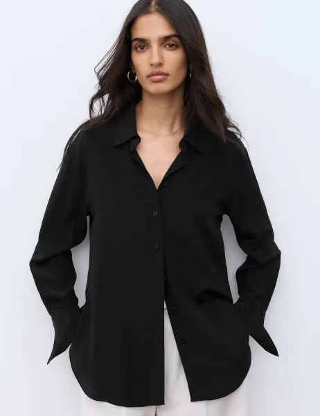 Autograph Pure Silk Shirt Black