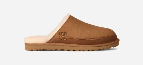Leisure Nomad Slide for Men, Suede/Leather/Polyester