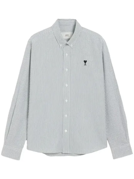 ADC striped shirt Grey white