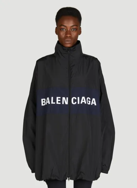Logo Print Zip-Up Jacket