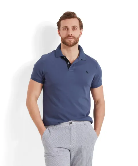 Schöffel Country St Ives Jersey Polo Shirt - French Navy