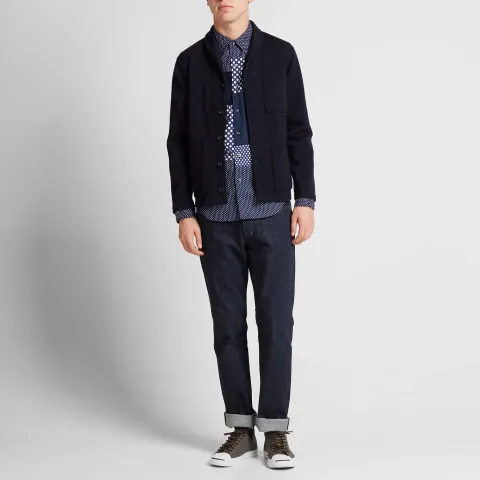 Polka Dot Panel Shirt