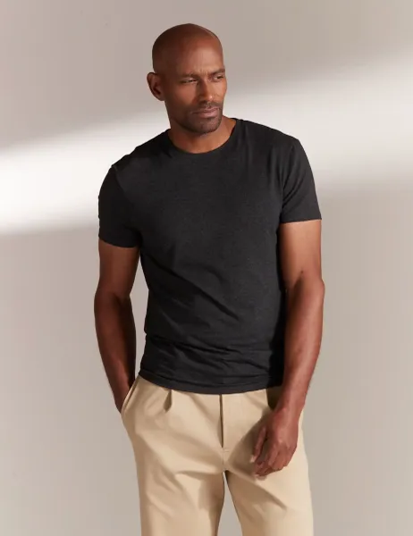 David Gandy Wellwear Ultimate Cotton Modal Crew Neck T-Shirt Charcoal
